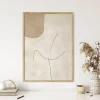 Subtle Curves of Stillness Line wall art prints