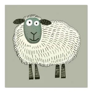 Playful Lamb's Delight Kids large wall art