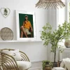 Poised in Amber Hues Beauty canvas prints