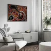 Fiery Rhythm of the Outback Aboriginal canvas prints