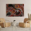 Fiery Rhythm of the Outback Aboriginal poster prints