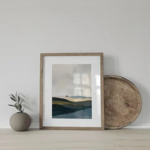 Gentle Hillside Morn Landscape wall art prints
