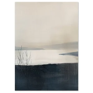 Silent Shores Embrace Coastal large wall art