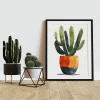Vibrant Desert Bloom Leaf wall art prints
