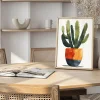 Vibrant Desert Bloom Leaf canvas prints