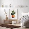 Vibrant Desert Bloom Leaf poster prints
