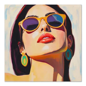 Summer's Vibrant Gaze Beauty large wall art