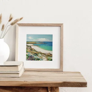 Sailboats by the Shore Beach wall art prints