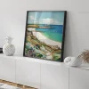 Sailboats by the Shore Beach canvas prints