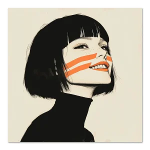 Rebellious Smile's Charm Beauty large wall art