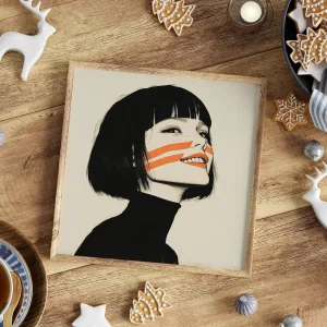 Rebellious Smile's Charm Beauty wall art prints