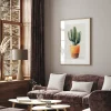 Prickly Sunset Oasis Leaf canvas prints