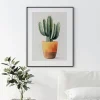 Prickly Sunset Oasis Leaf poster prints