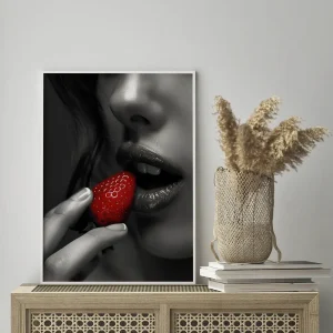 Seductive Strawberry Indulgence Sexy wall art prints