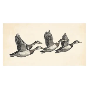 Flight of the Mallards Bird large wall art