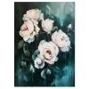 Emerald Blooms' Whisper Floral large wall art