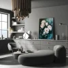 Emerald Blooms' Whisper Floral canvas prints