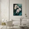 Emerald Blooms' Whisper Floral poster prints