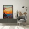 Sunset on the Mediterranean Coastal poster prints