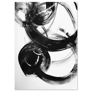 Circular Ink Dance Line large wall art