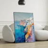 Santorini's Vibrant Cliffs Coastal canvas prints