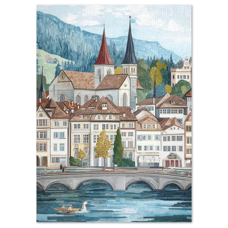 Swiss Riverside Harmony Kids large wall art
