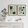 Forest Shapes Duo Leaf wall art prints