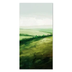 Rolling Green Horizon Landscape large wall art