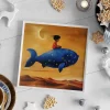 Starry Whale Journey Kids wall art prints