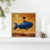 Starry Whale Journey Kids canvas prints