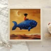 Starry Whale Journey Kids poster prints