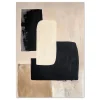 Monochrome Geometry Poise Abstract large wall art
