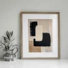 Monochrome Geometry Poise Abstract wall art prints