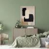 Monochrome Geometry Poise Abstract poster prints