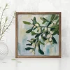 Budding Elegance in Teal Floral wall art prints