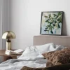 Budding Elegance in Teal Floral canvas prints