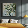 Budding Elegance in Teal Floral poster prints