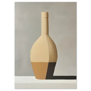 Two-Tone Bottle Stillness Still Life large wall art