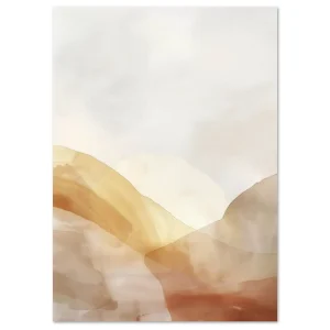 Golden Sands of Dawn Mountains large wall art