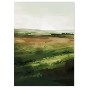 Expanse of Verdant Calm Landscape large wall art