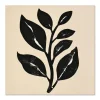 Bold Leaf Silhouette Leaf large wall art