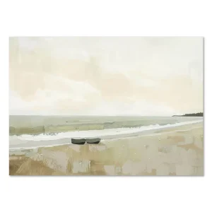 Quiet Shore Haven Beach large wall art