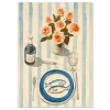 A Charming Table Spread Floral large wall art