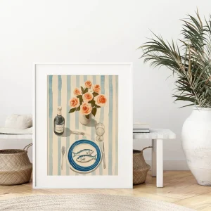 A Charming Table Spread Floral wall art prints