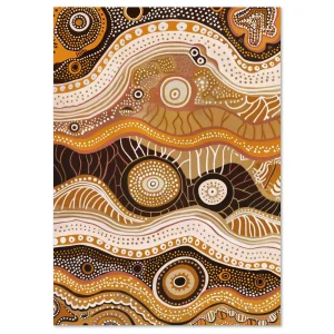 Sacred Earth Rhythms Aboriginal large wall art