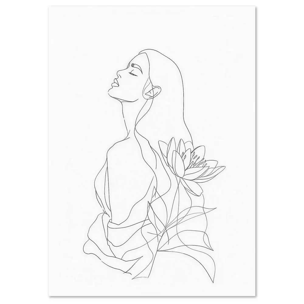 KAG84A-P1-lotus-in-her-grace-beauty-large-wall-art Lotus in Her Grace Beauty large wall art