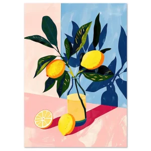 Zesty Citrus Harmony Food large wall art