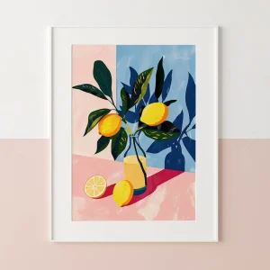 Zesty Citrus Harmony Food wall art prints