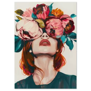 Blooming Vision of Her Beauty large wall art
