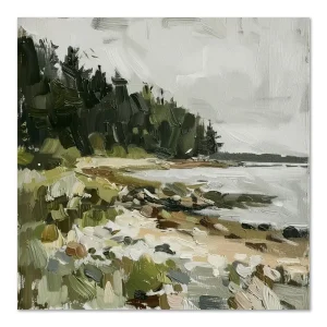 Whispering Coastal Pines Coastal large wall art